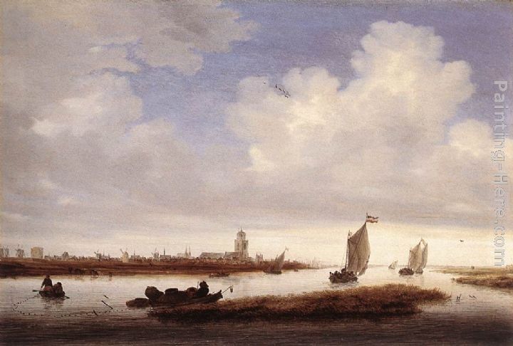Salomon van Ruysdael View of Deventer seen from the northwest